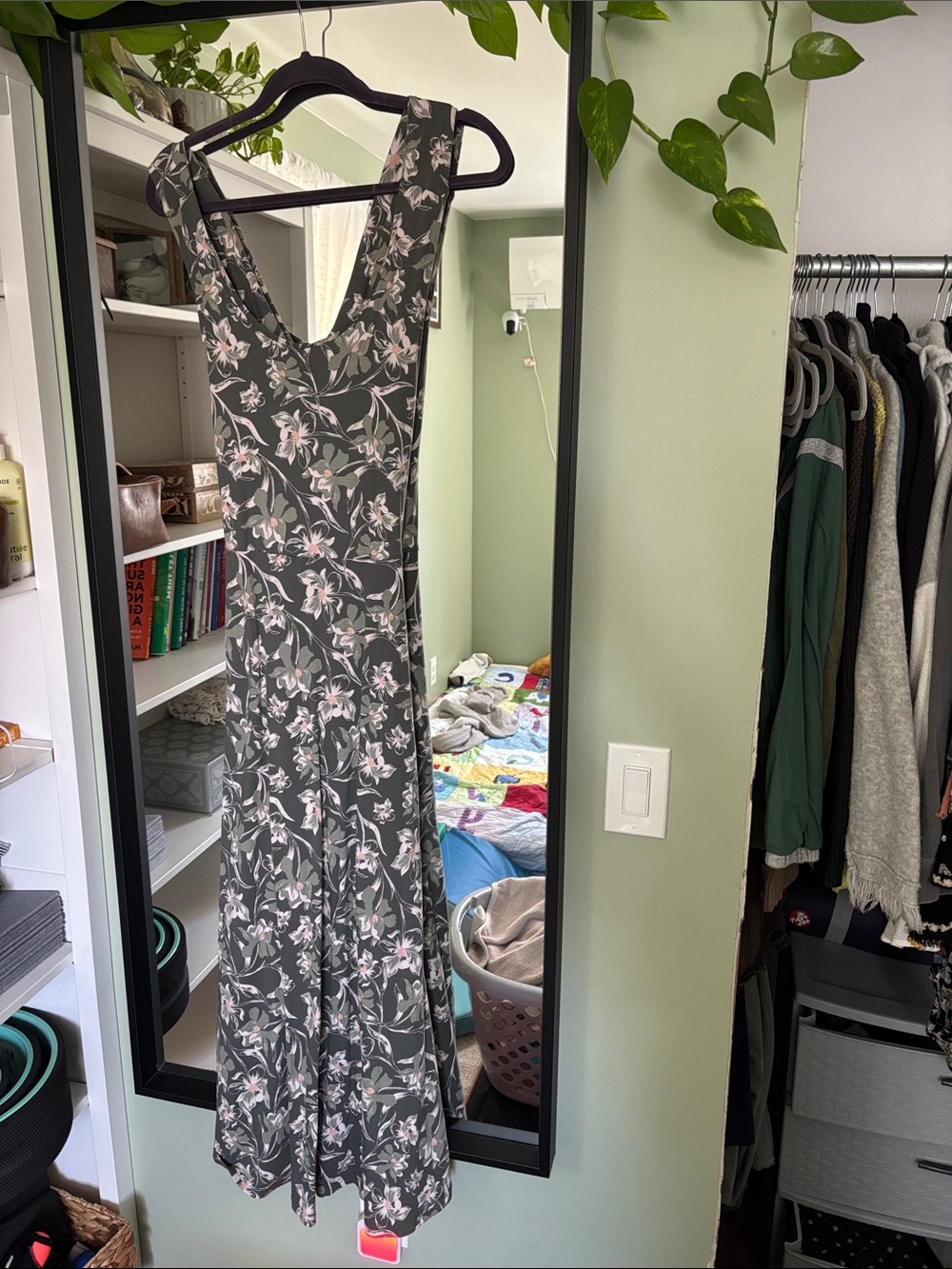 Pact Fit and Flare Open Back Dress